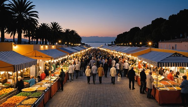Marchés nocturnes d'argelès-sur-mer : saveurs locales, artisanat avec le camping le lagon d'argelès